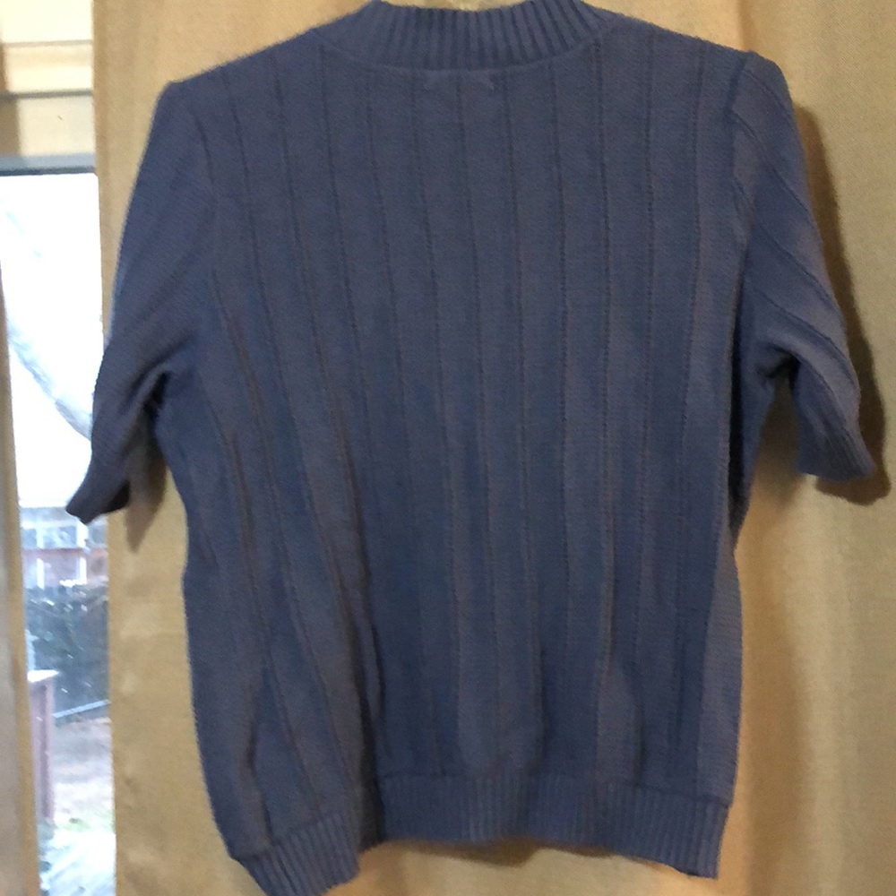 NWT Croft and Barrow Periwinkle blue sweater M - Picture 4 of 6